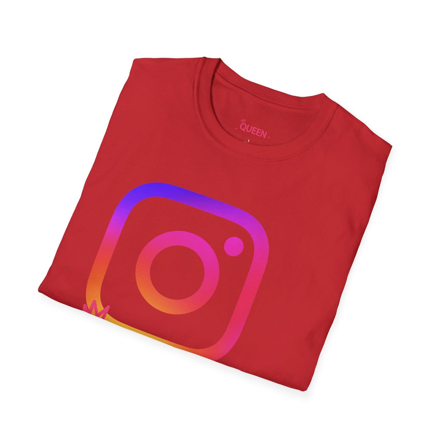 Instagram Queen T-Shirt — "Queen" Social Media Tee with Custom @handle