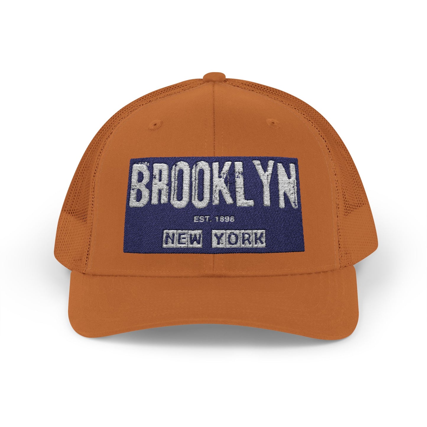 Brooklyn Trucker Cap – Vintage Sequin Patch Snapback