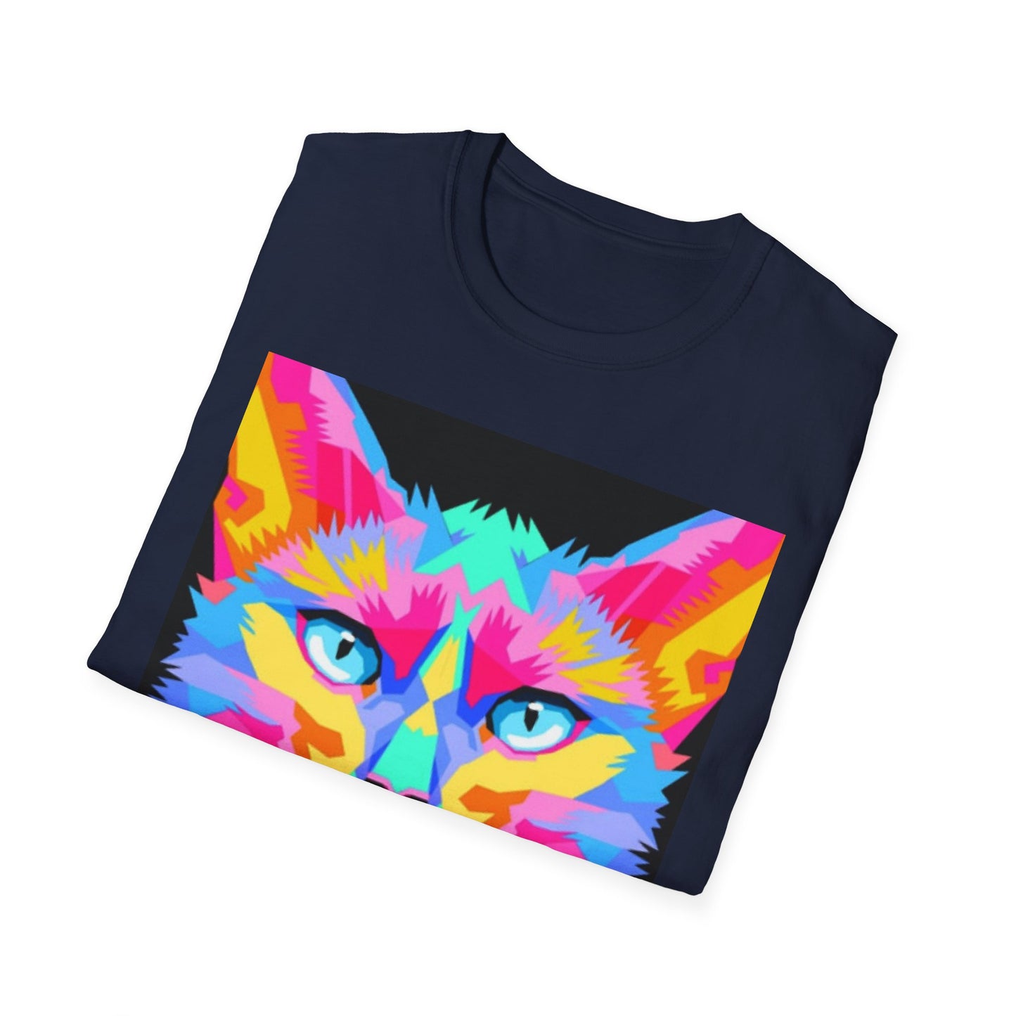 Colorful Pop Art Cat T-Shirt — "Best Friend" Graphic Tee