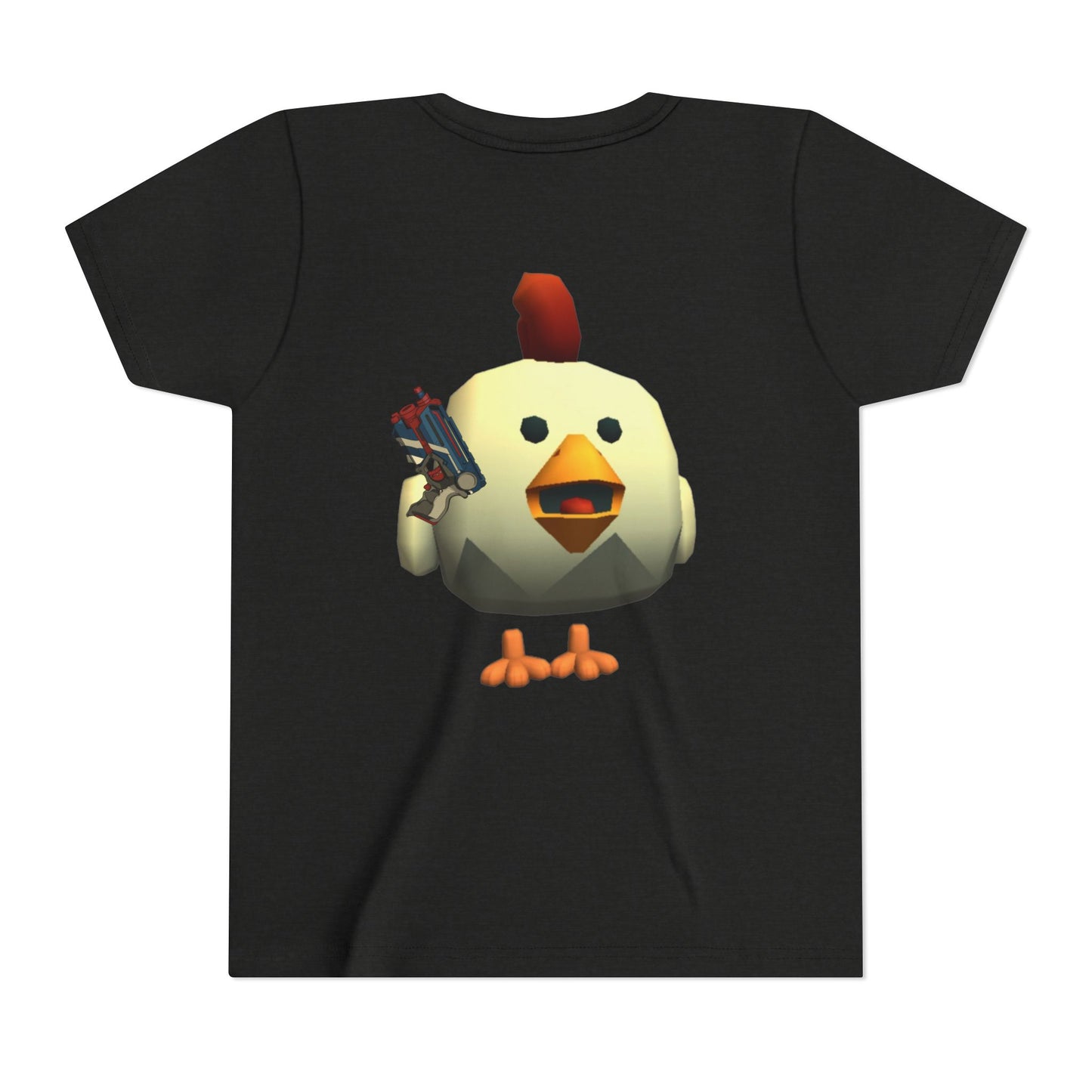 Youth Tee — Cute Chicken Gun Character Kids T-Shirt