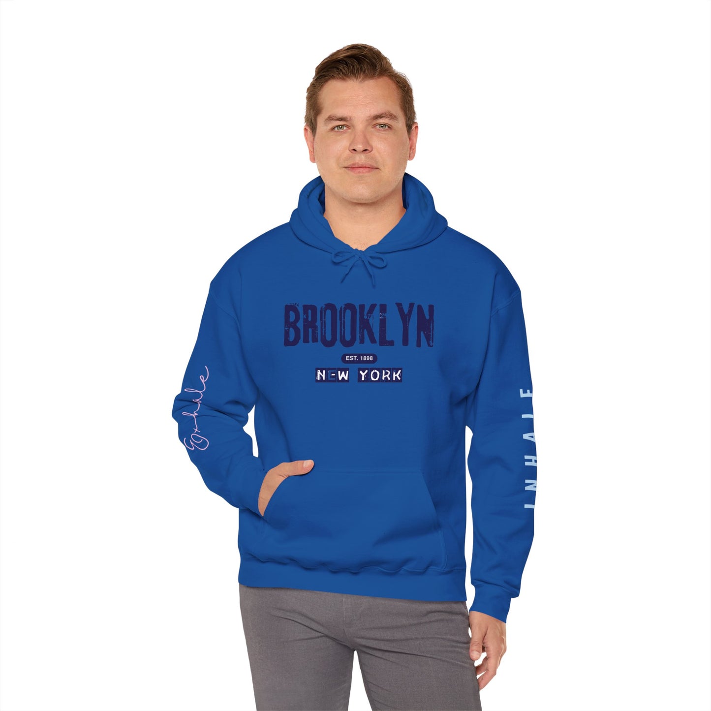 Brooklyn NY Vintage Logo Hoodie — New York City Streetwear Pullover