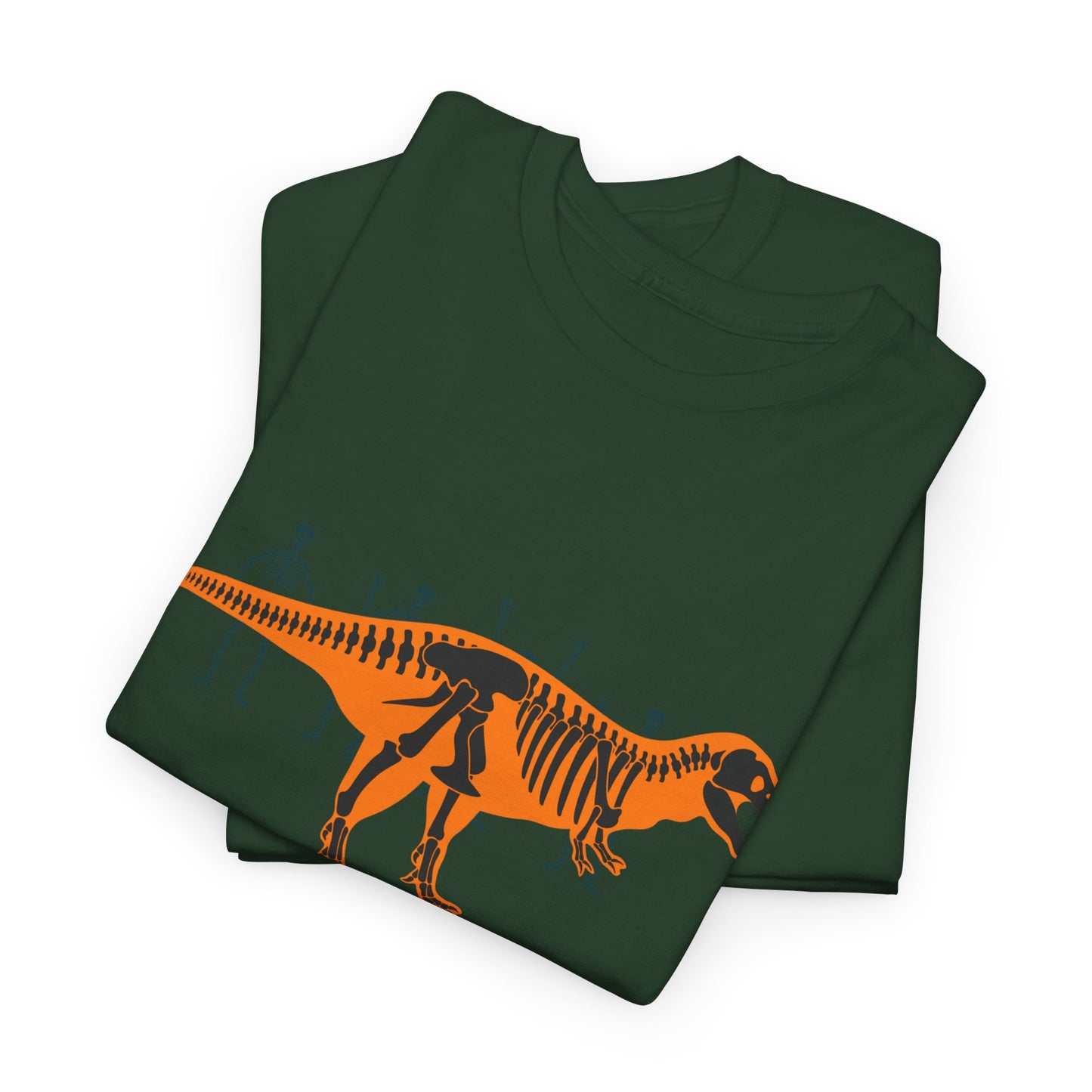 Dinosaur Graphic Tee — Retro Neon T-Rex & Skeleton Shirt