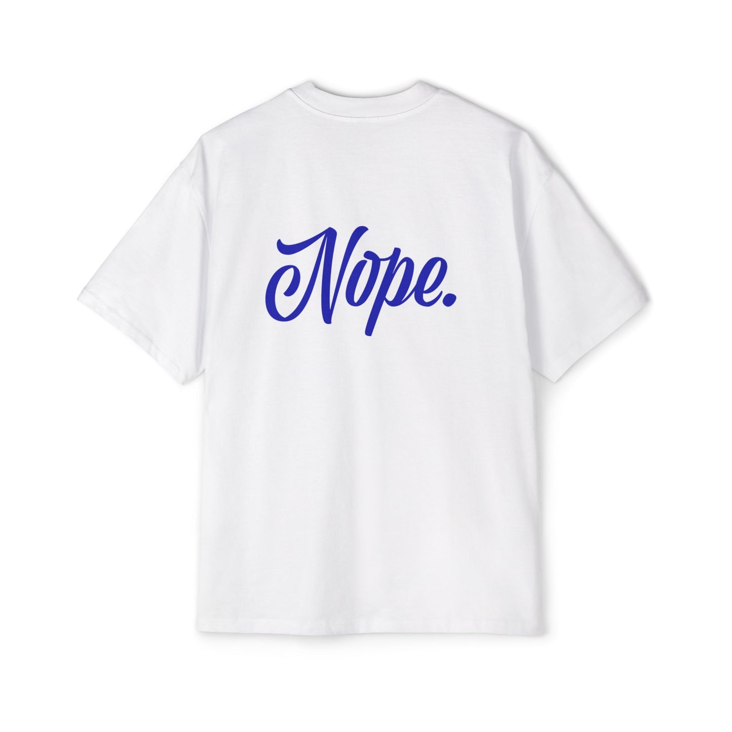 Oversized Tee — 'New York' Front & 'Nope.' Script Back Graphic Shirt