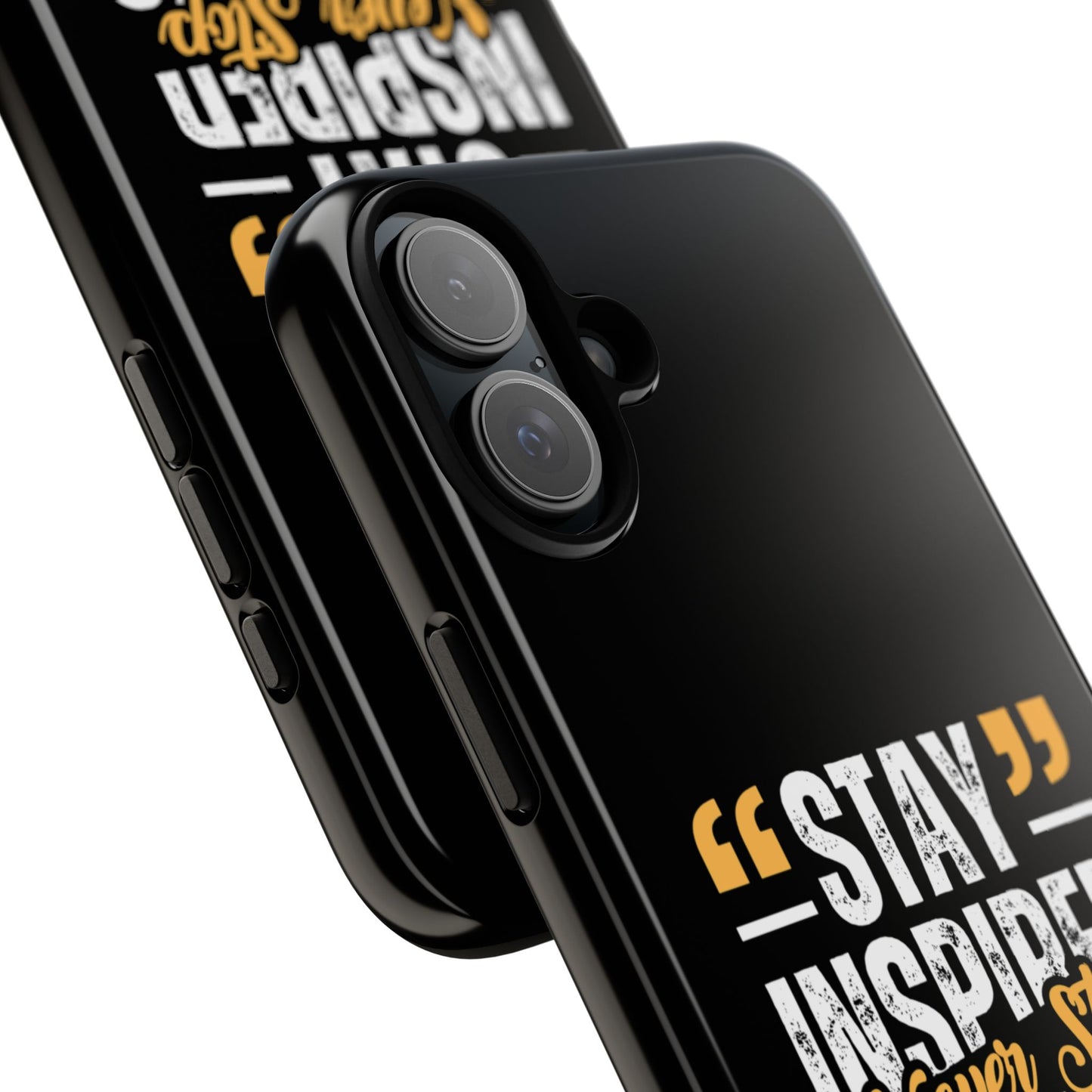 Inspirational Phone Case — “Stay Inspired, Never Stop Creating” Protective Cover