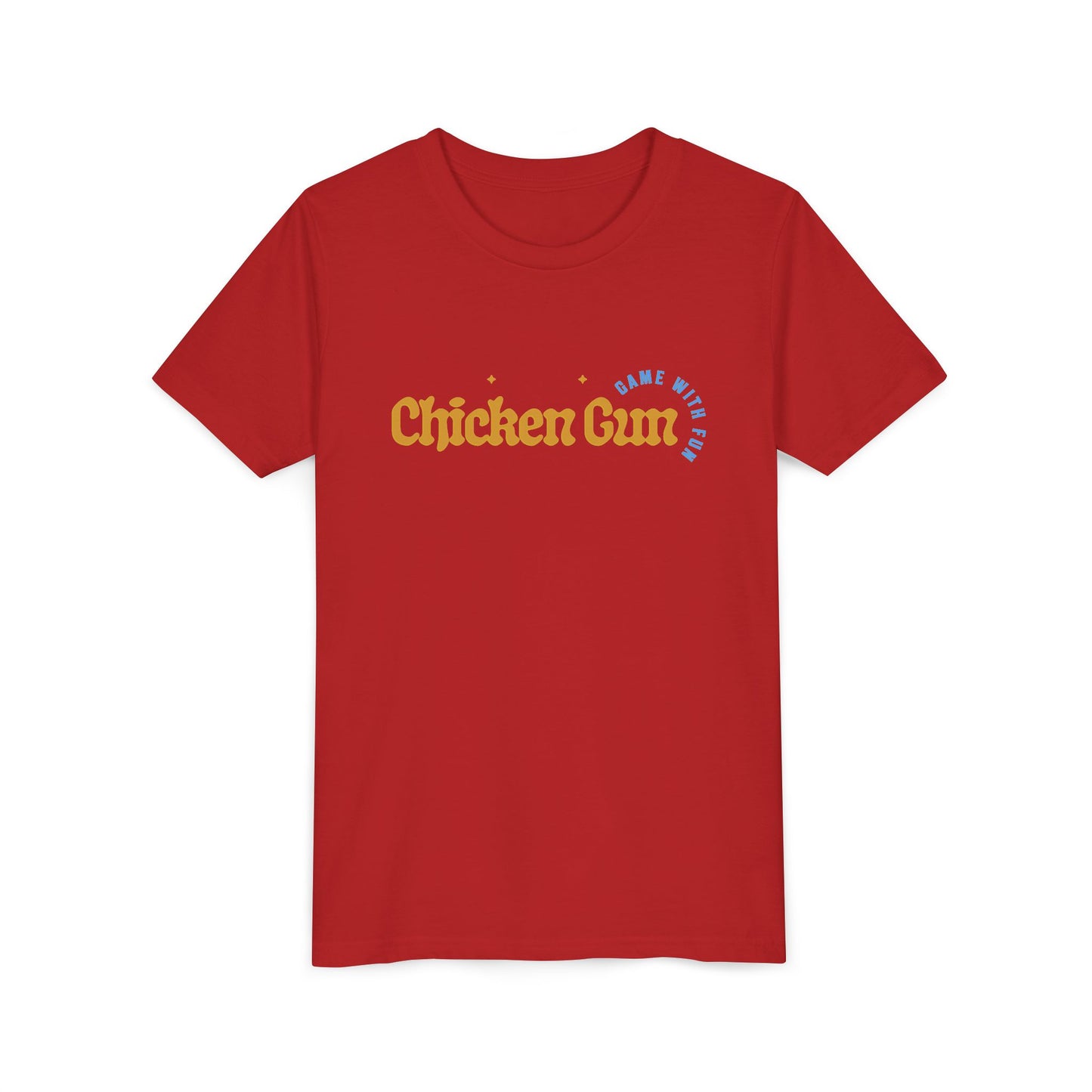 Youth Tee — Cute Chicken Gun Character Kids T-Shirt