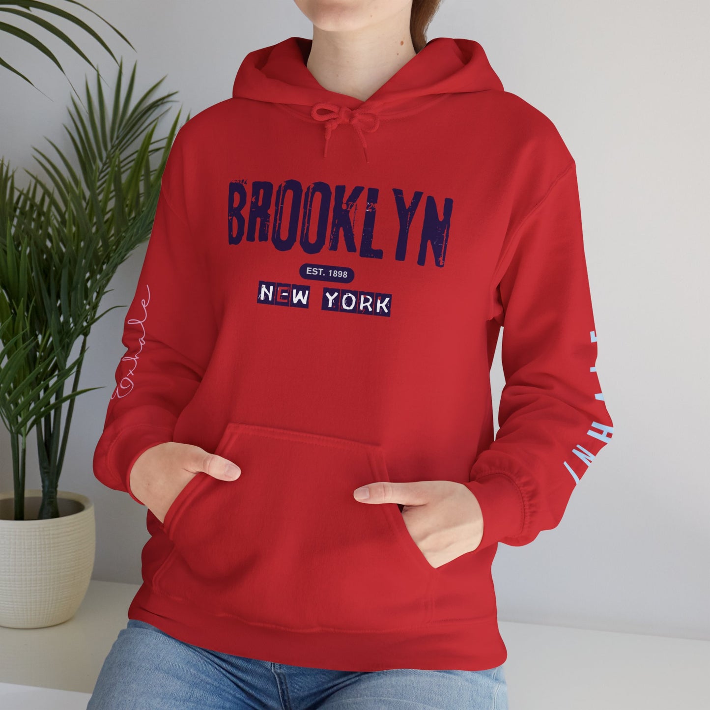 Brooklyn NY Vintage Logo Hoodie — New York City Streetwear Pullover