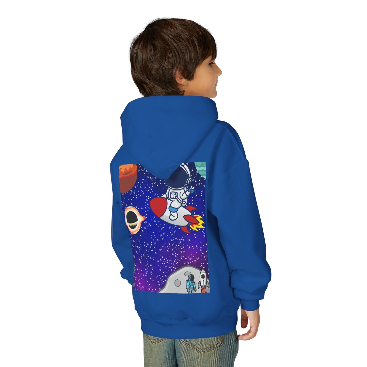 Kids Space Hoodie – Cute Astronaut Rocket Sweatshirt for Boys & Girls - Custom design