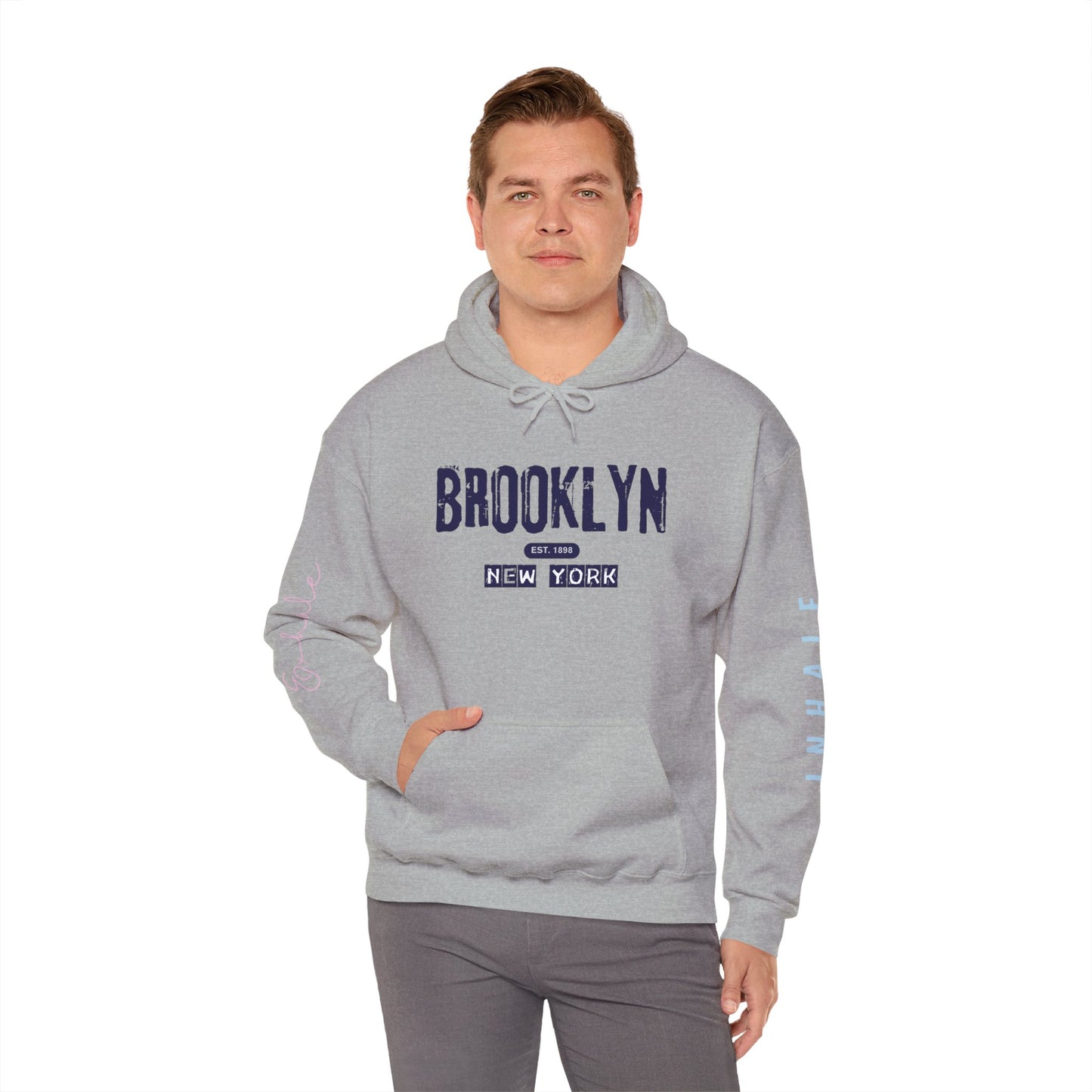 Brooklyn NY Vintage Logo Hoodie — New York City Streetwear Pullover