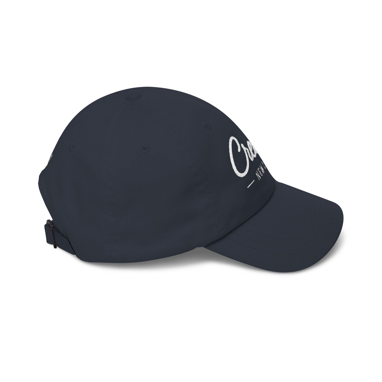 Create New Life — Embroidered White Baseball Cap for Regular Use