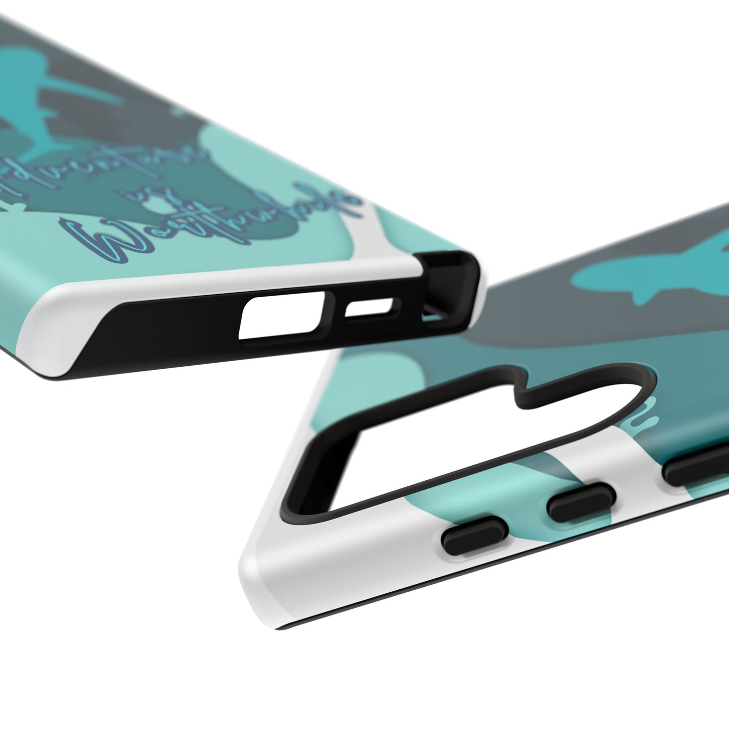 Blue Ocean Phone Case - "Adventure is Worthwhile" Teal Protective Cover