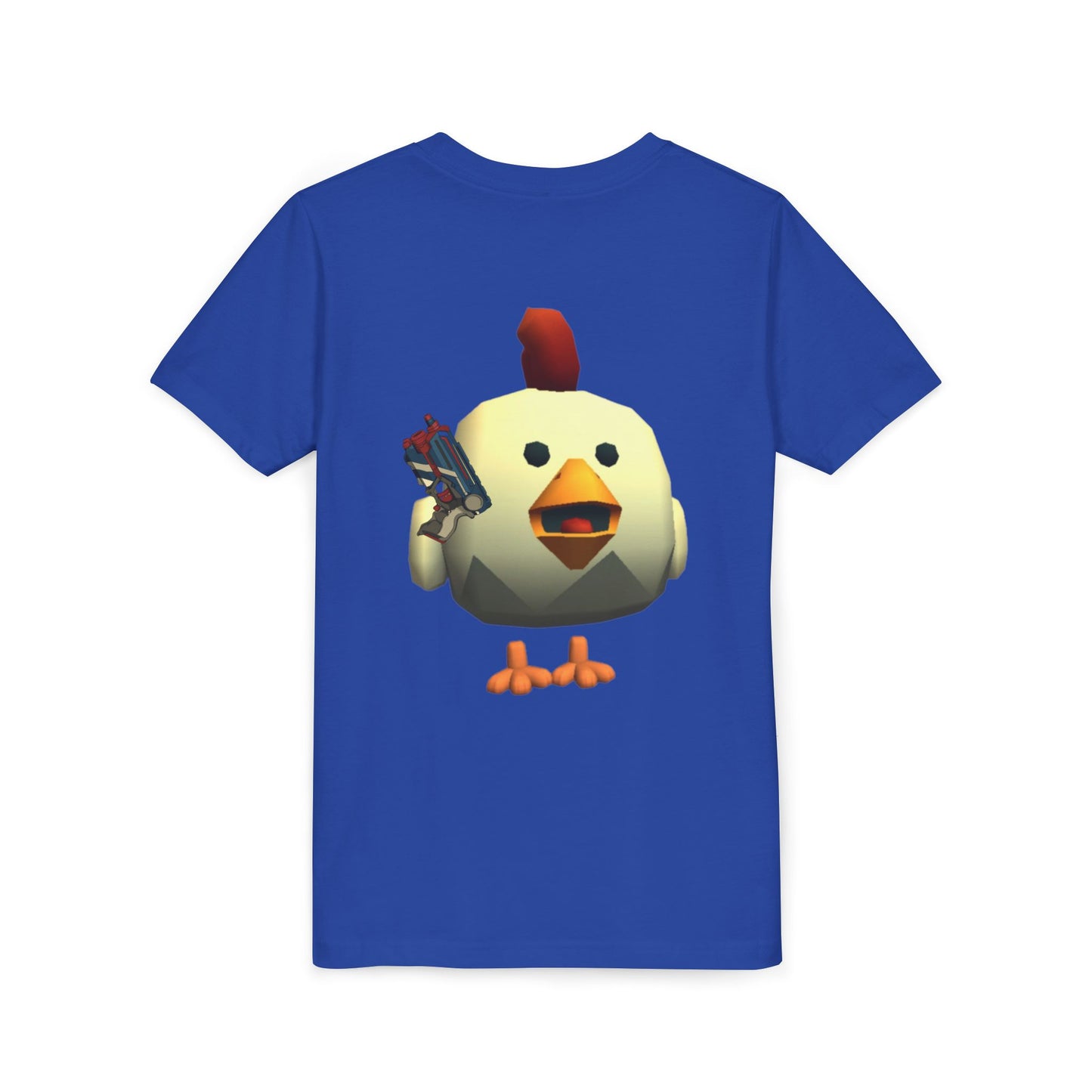 Youth Tee — Cute Chicken Gun Character Kids T-Shirt