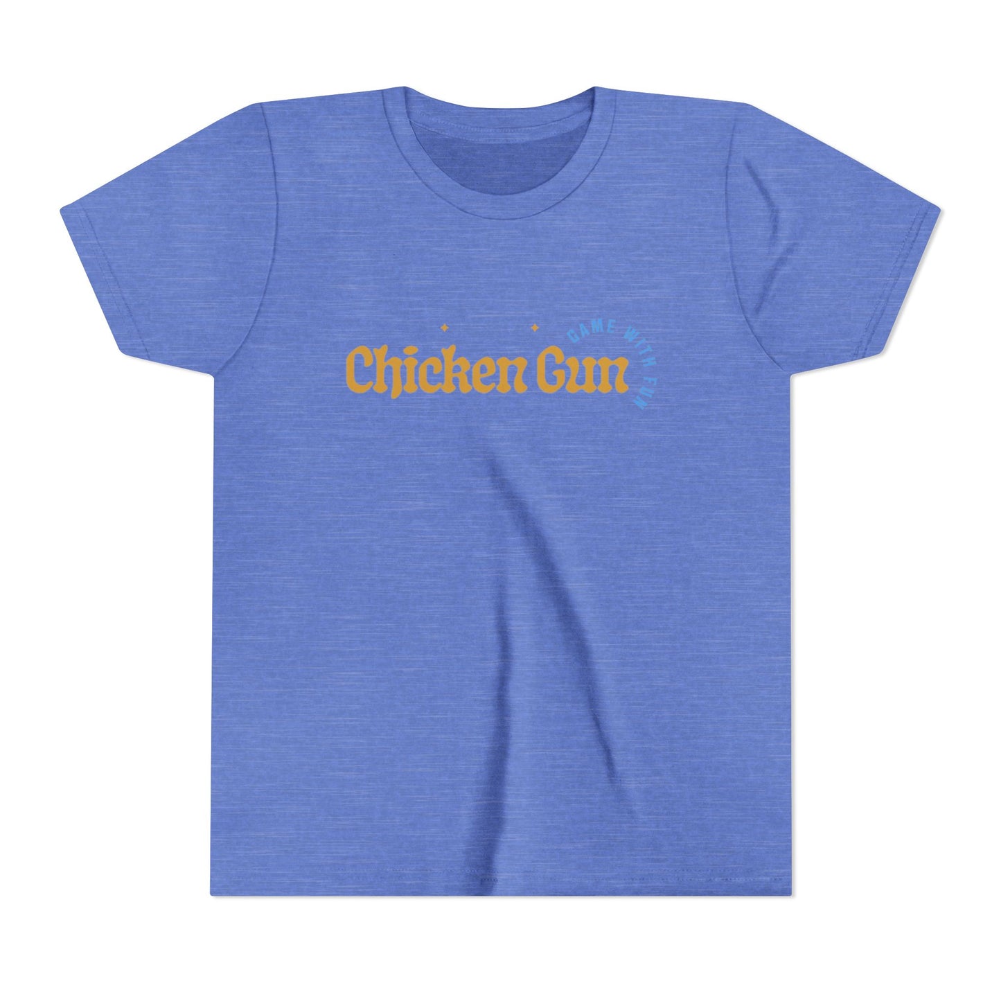 Youth Tee — Cute Chicken Gun Character Kids T-Shirt