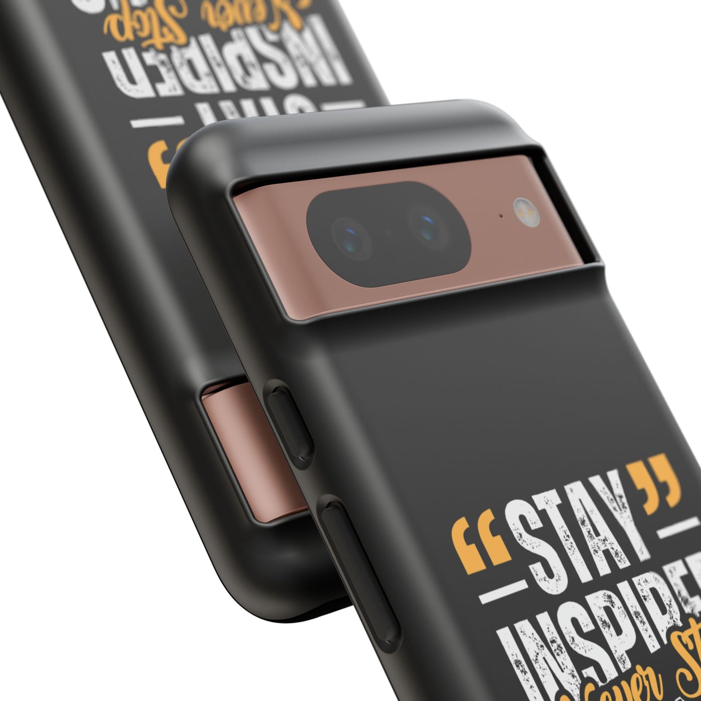 Inspirational Phone Case — “Stay Inspired, Never Stop Creating” Protective Cover