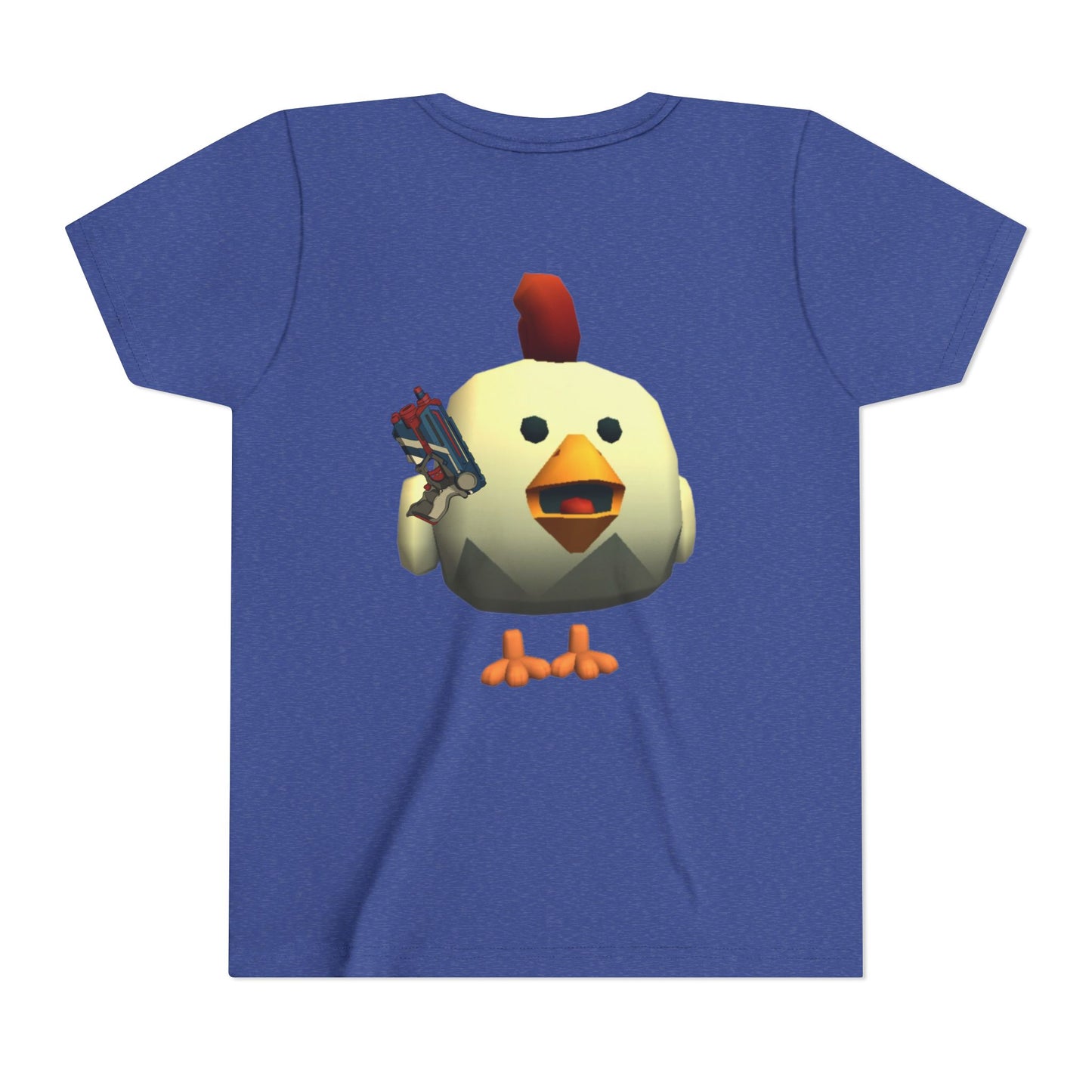 Youth Tee — Cute Chicken Gun Character Kids T-Shirt