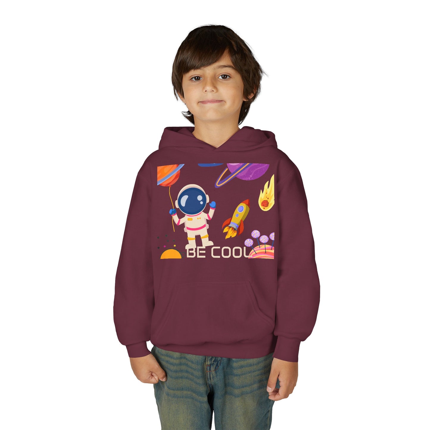 Kids Space Hoodie – Cute Astronaut Rocket Sweatshirt for Boys & Girls - Custom design