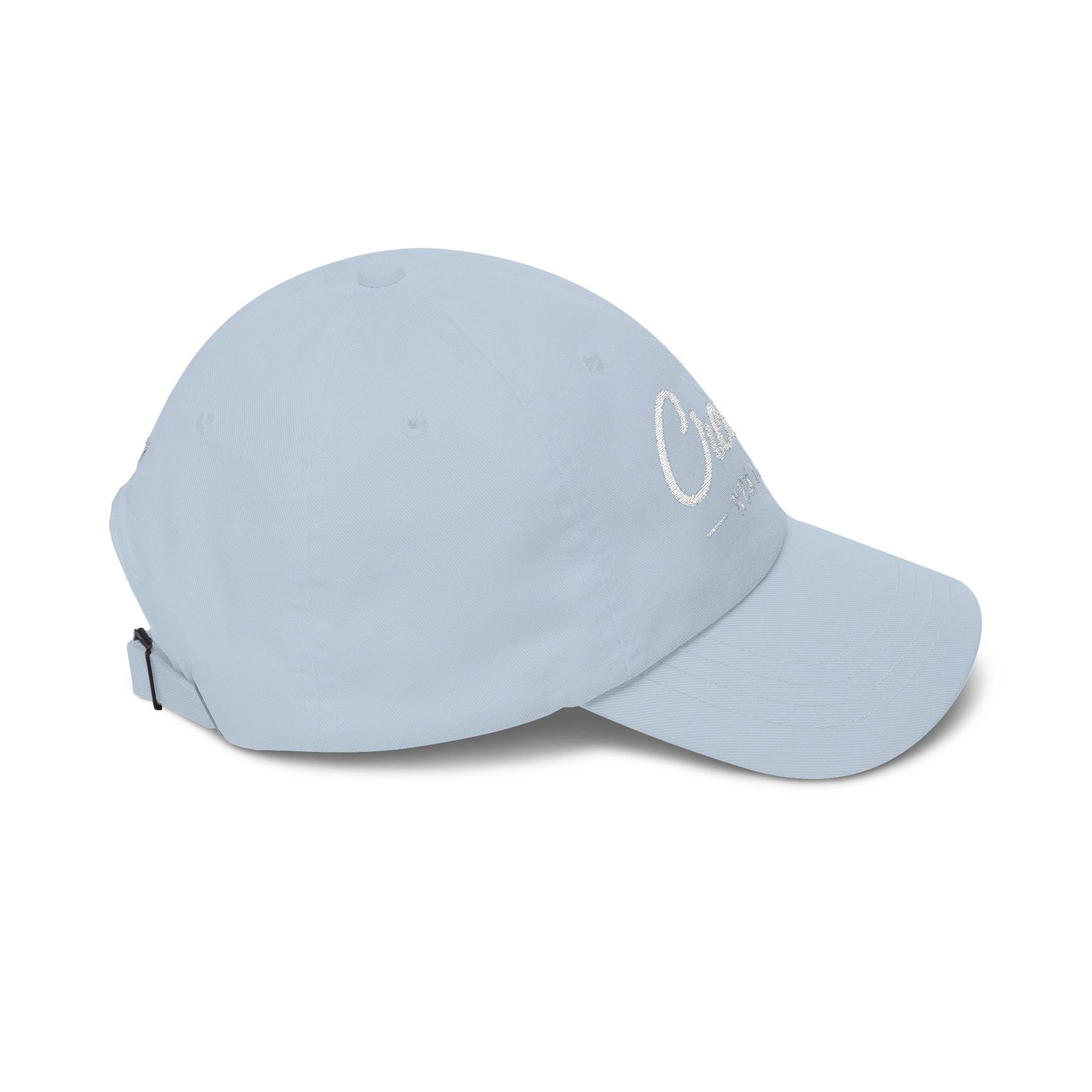 Create New Life — Embroidered White Baseball Cap for Regular Use