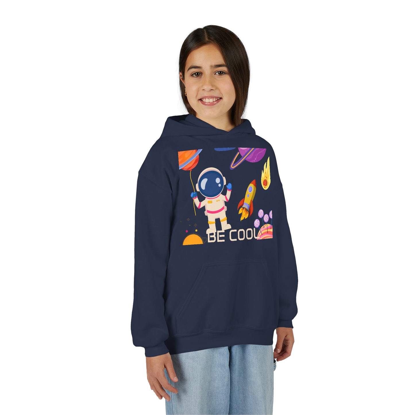 Kids Space Hoodie – Cute Astronaut Rocket Sweatshirt for Boys & Girls - Custom design