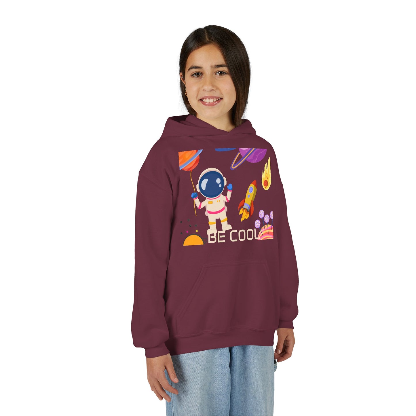 Kids Space Hoodie – Cute Astronaut Rocket Sweatshirt for Boys & Girls - Custom design