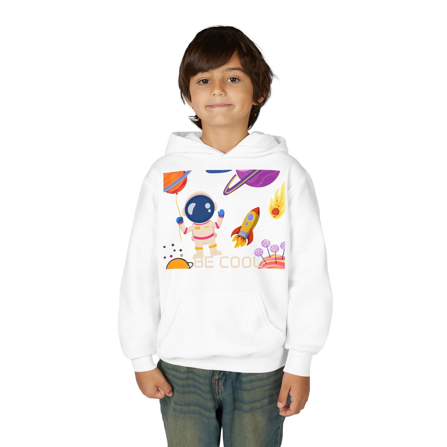 Kids Space Hoodie – Cute Astronaut Rocket Sweatshirt for Boys & Girls - Custom design