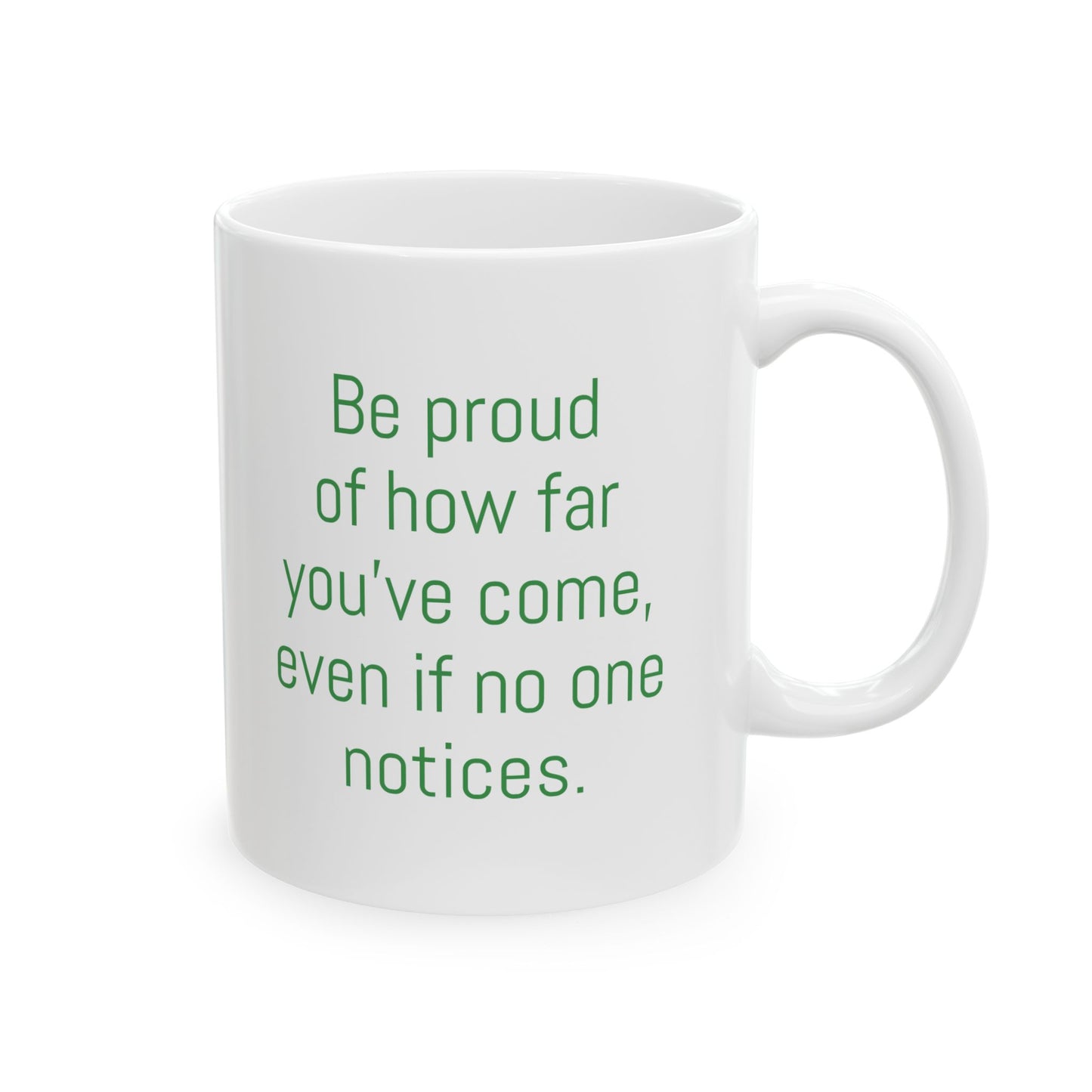 Motivational Quote Ceramic Mug — "Being the Best Version of You" Cutom text