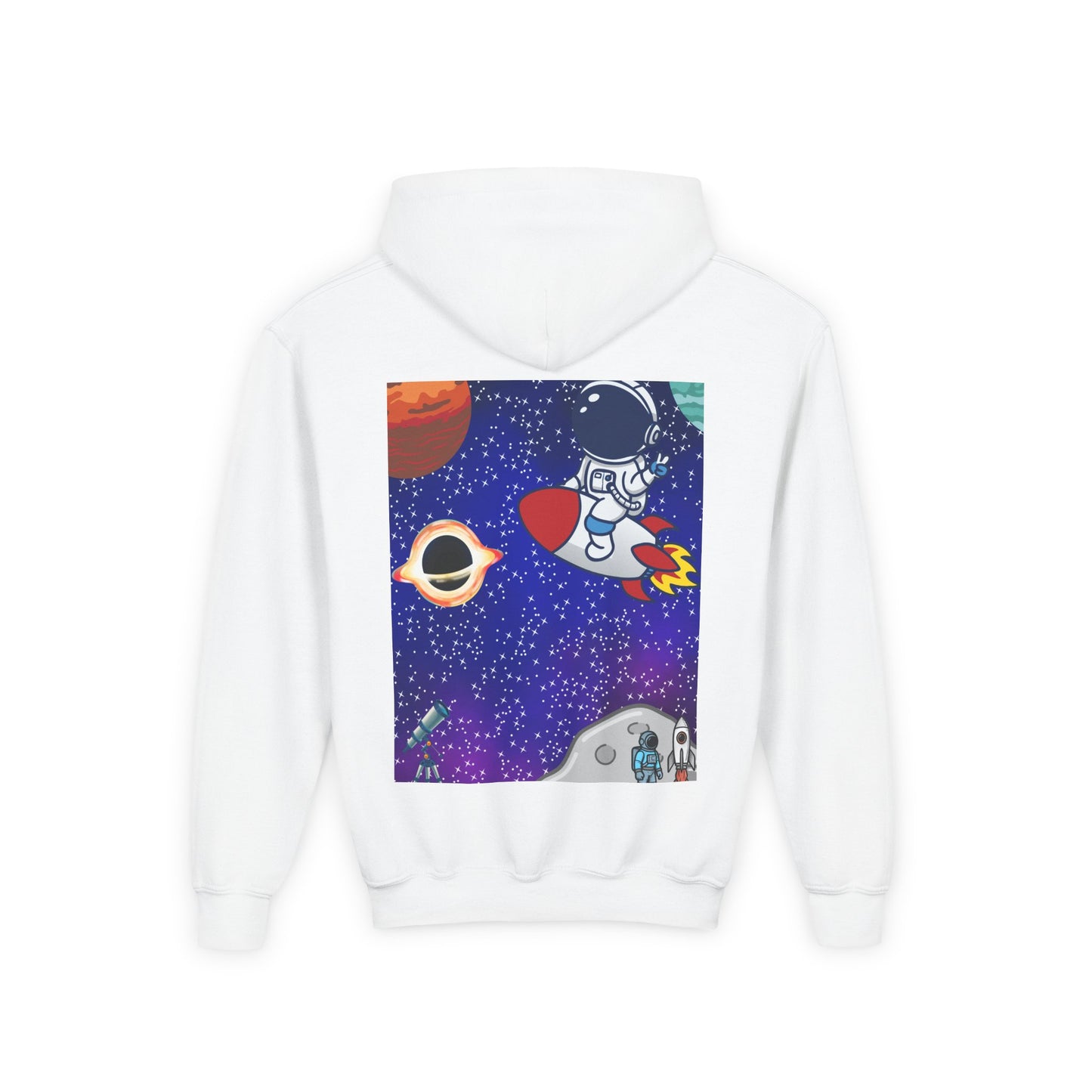 Kids Space Hoodie – Cute Astronaut Rocket Sweatshirt for Boys & Girls - Custom design