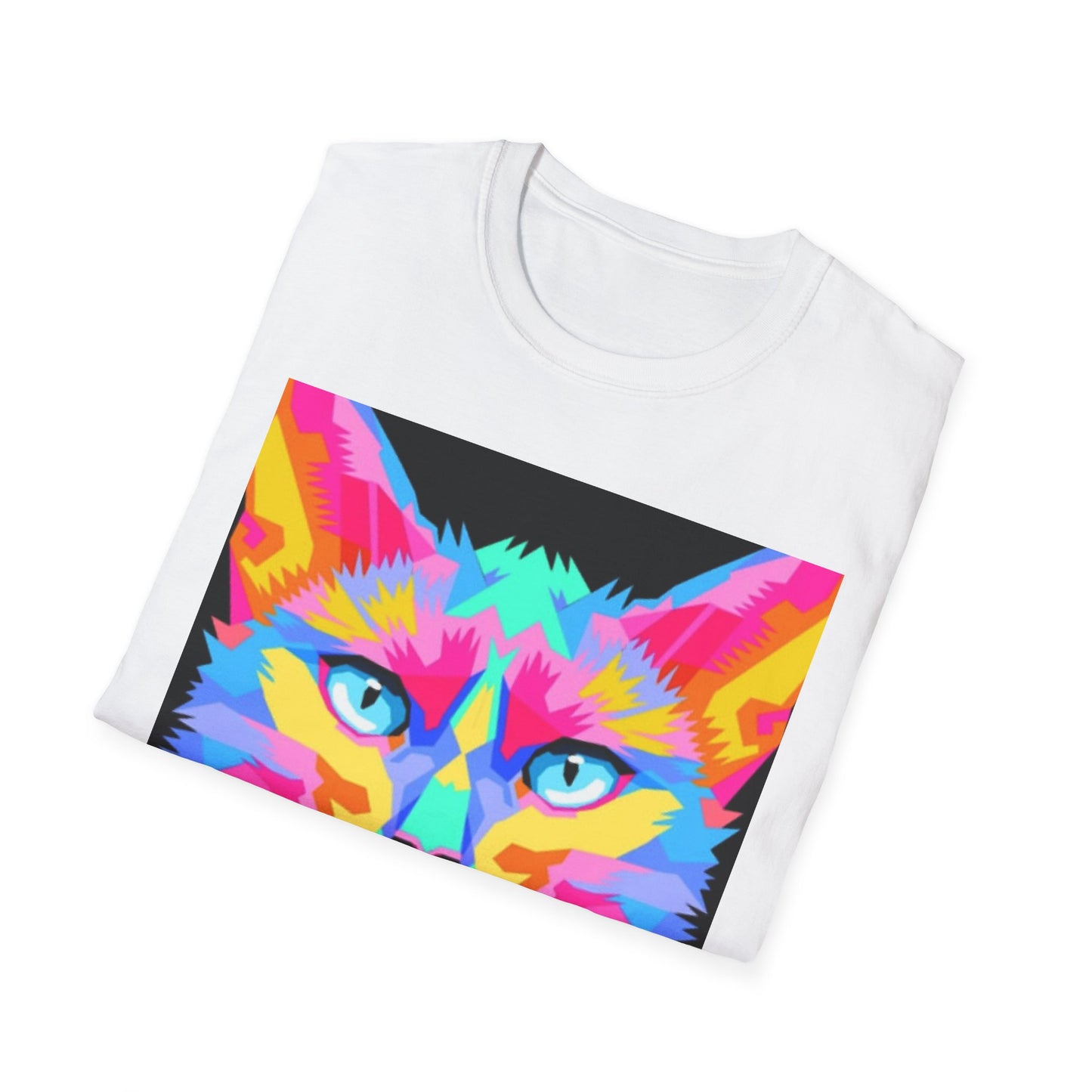 Colorful Pop Art Cat T-Shirt — "Best Friend" Graphic Tee
