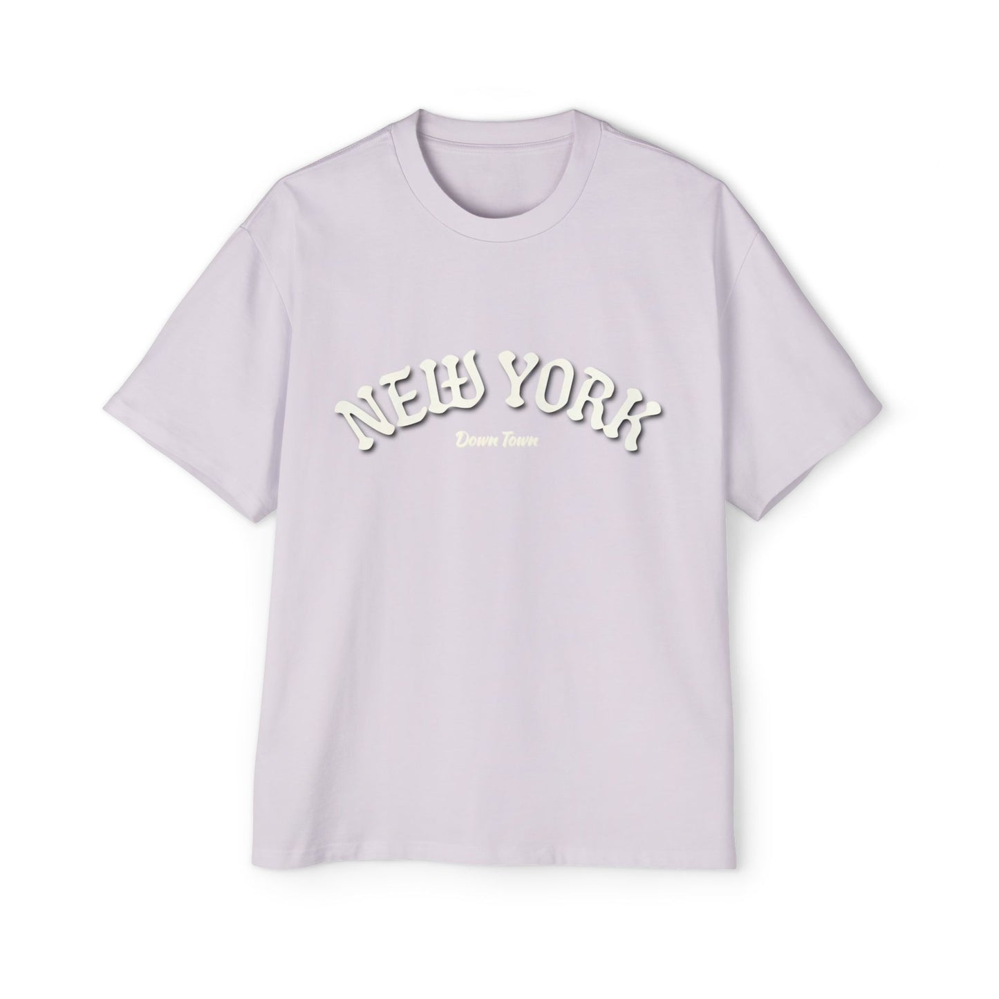 Oversized Tee — 'New York' Front & 'Nope.' Script Back Graphic Shirt