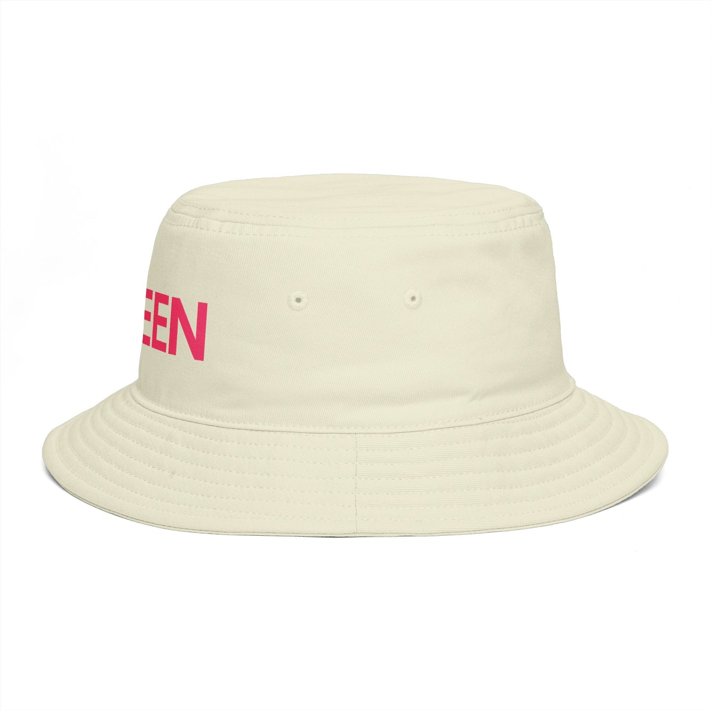 Queen Bucket Hat — Retro Feminine Sun Hat