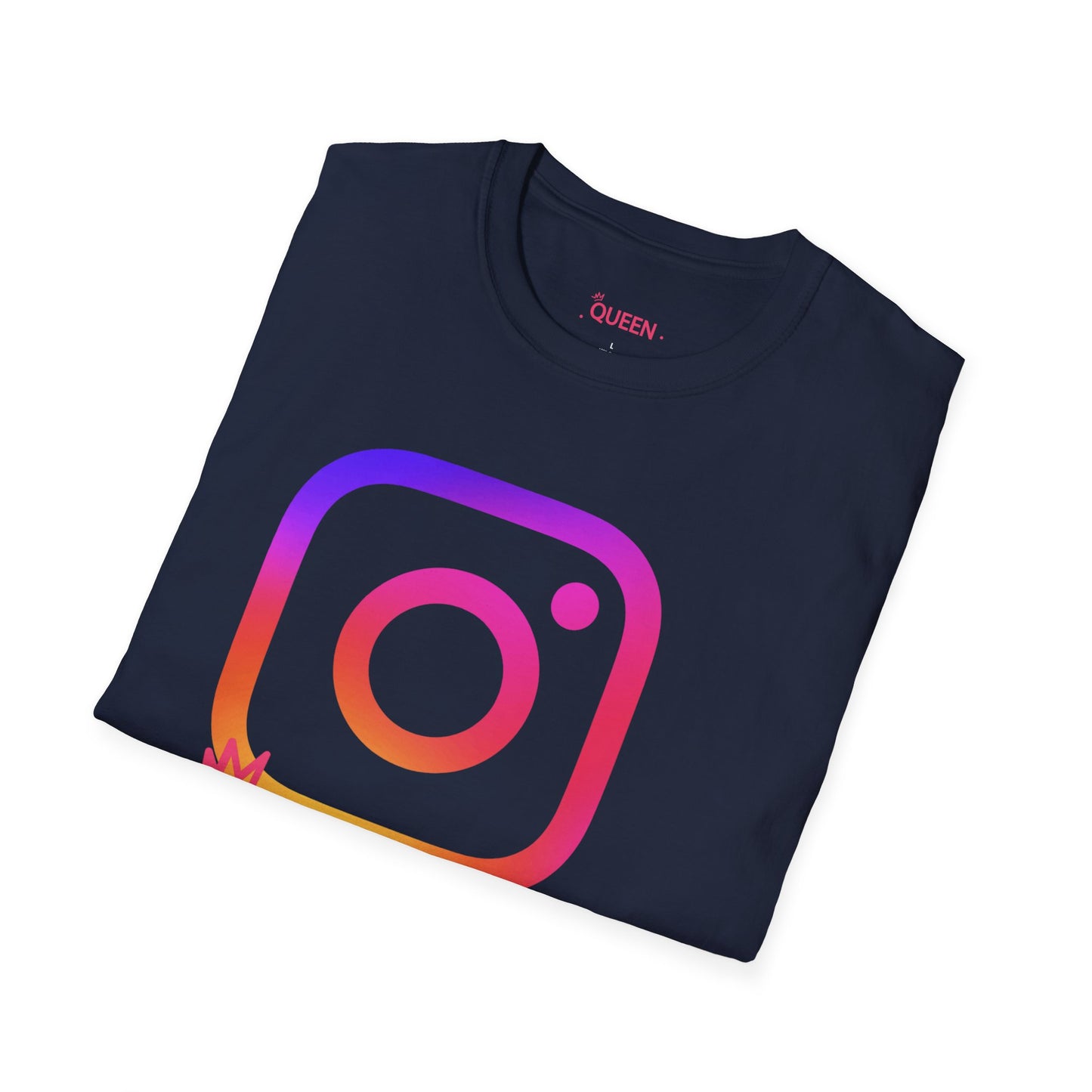 Instagram Queen T-Shirt — "Queen" Social Media Tee with Custom @handle