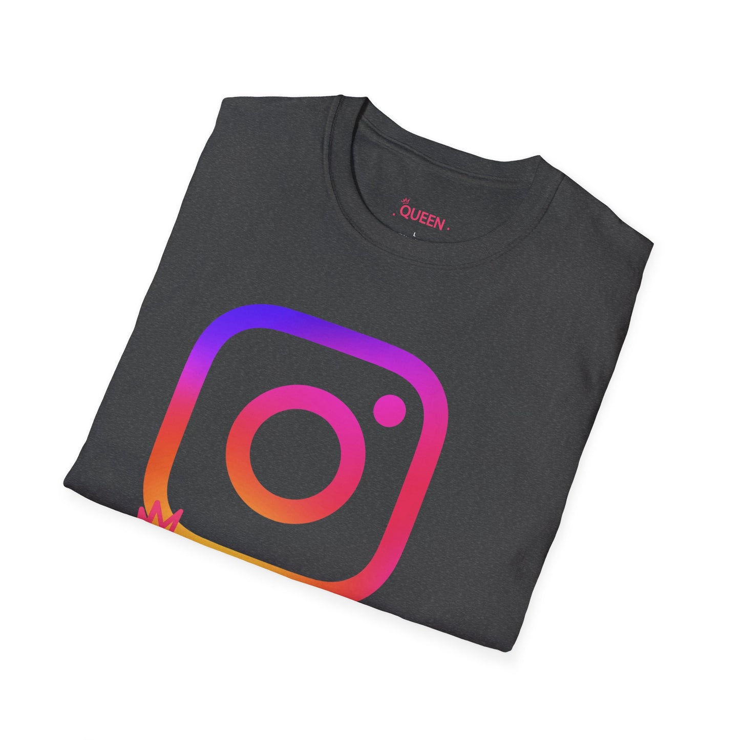 Instagram Queen T-Shirt — "Queen" Social Media Tee with Custom @handle