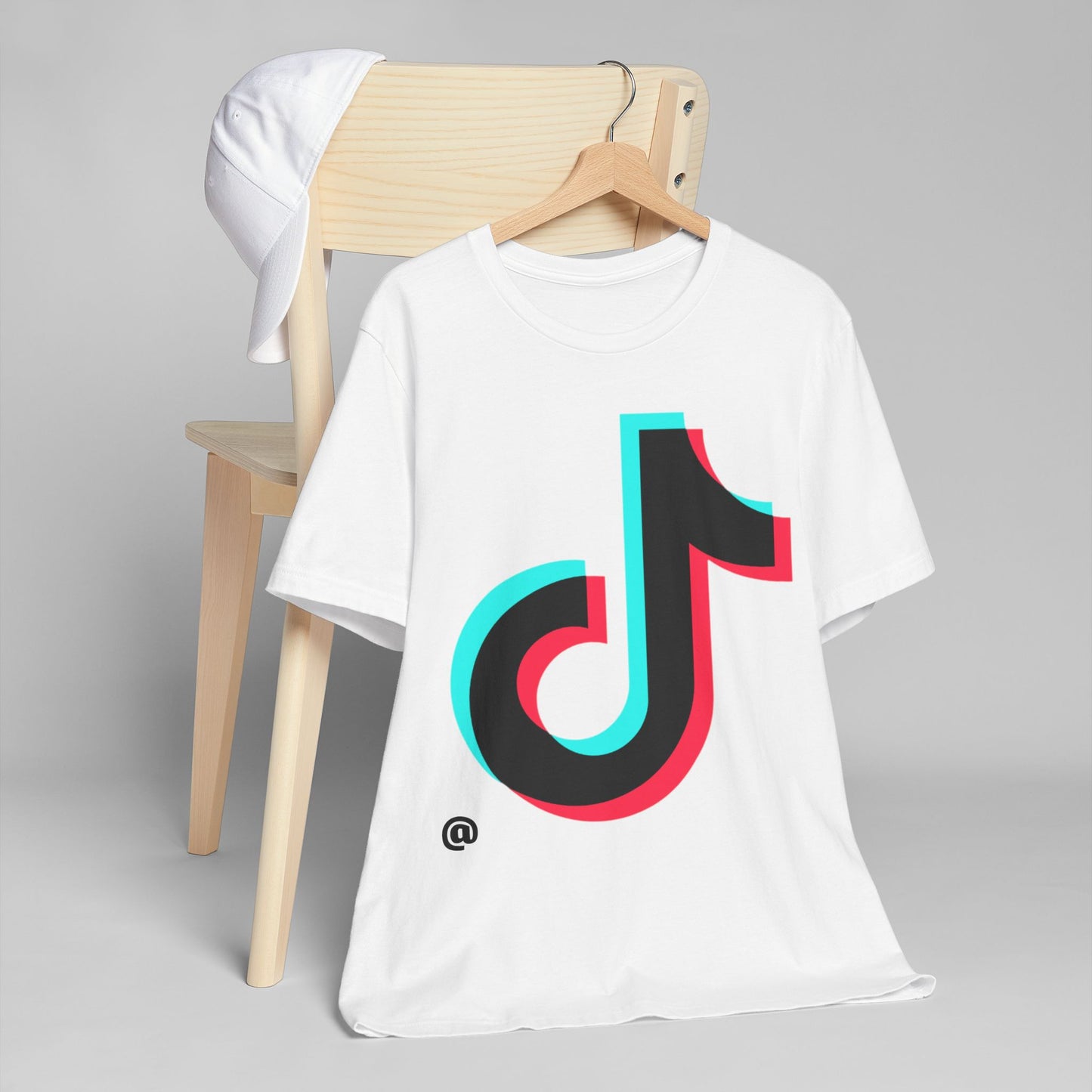 TikTok Logo T-Shirt — Retro 3D Social Media Tee