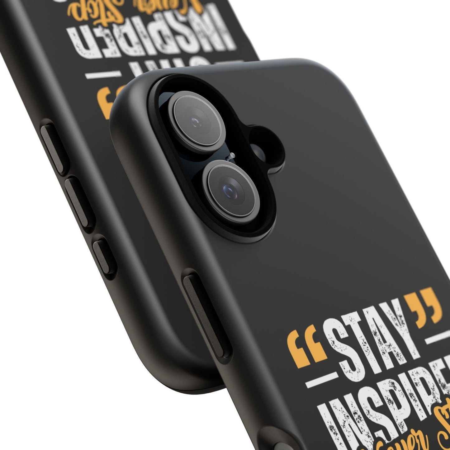 Inspirational Phone Case — “Stay Inspired, Never Stop Creating” Protective Cover