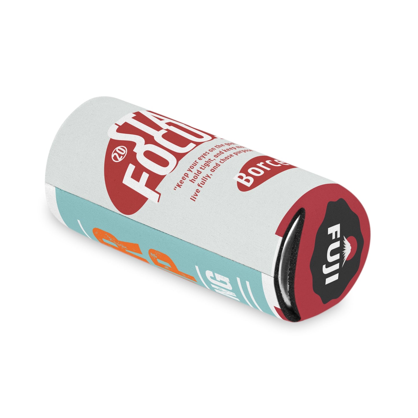 Can Cooler - Motivational 'Stay Focused' & 'Never Give Up' Drink Koozie
