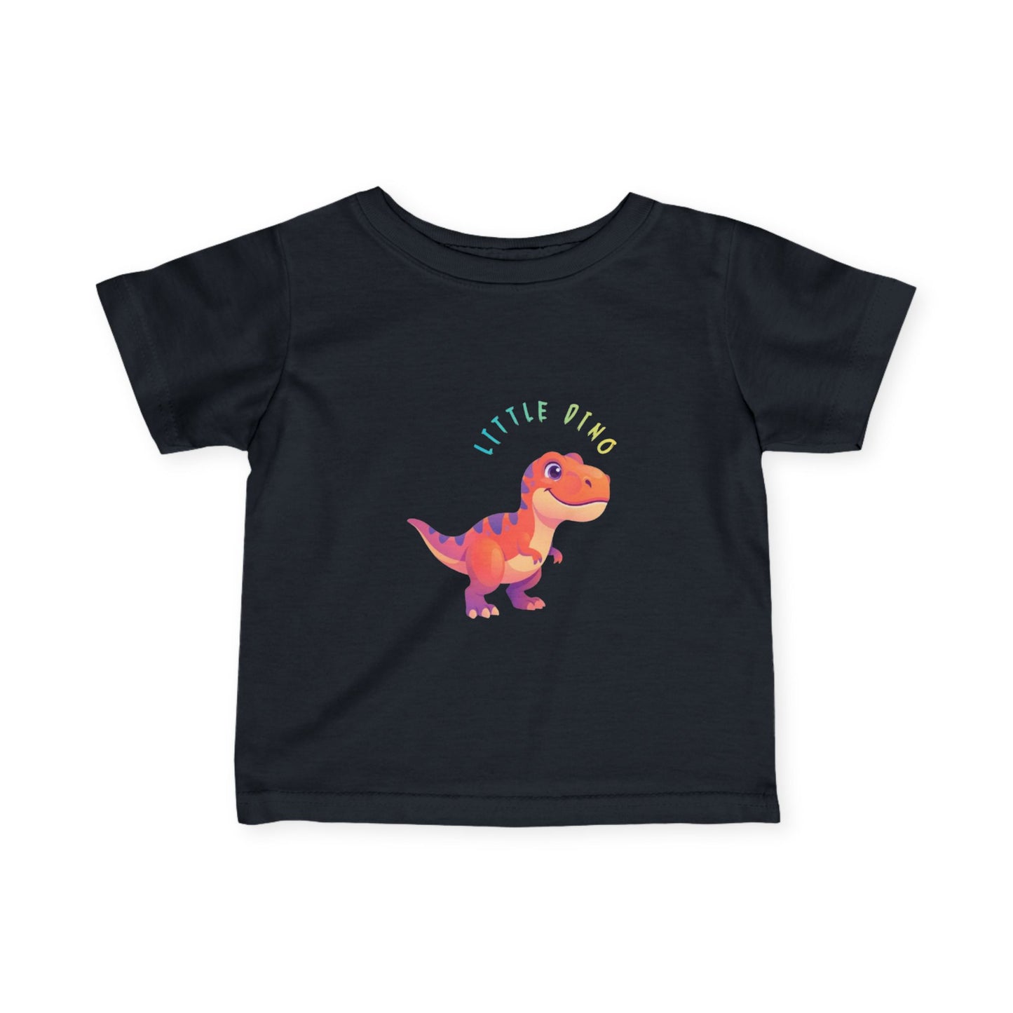 Infant T-Shirt — Colorful 'Little T-Rex' Dino Tee for Babies