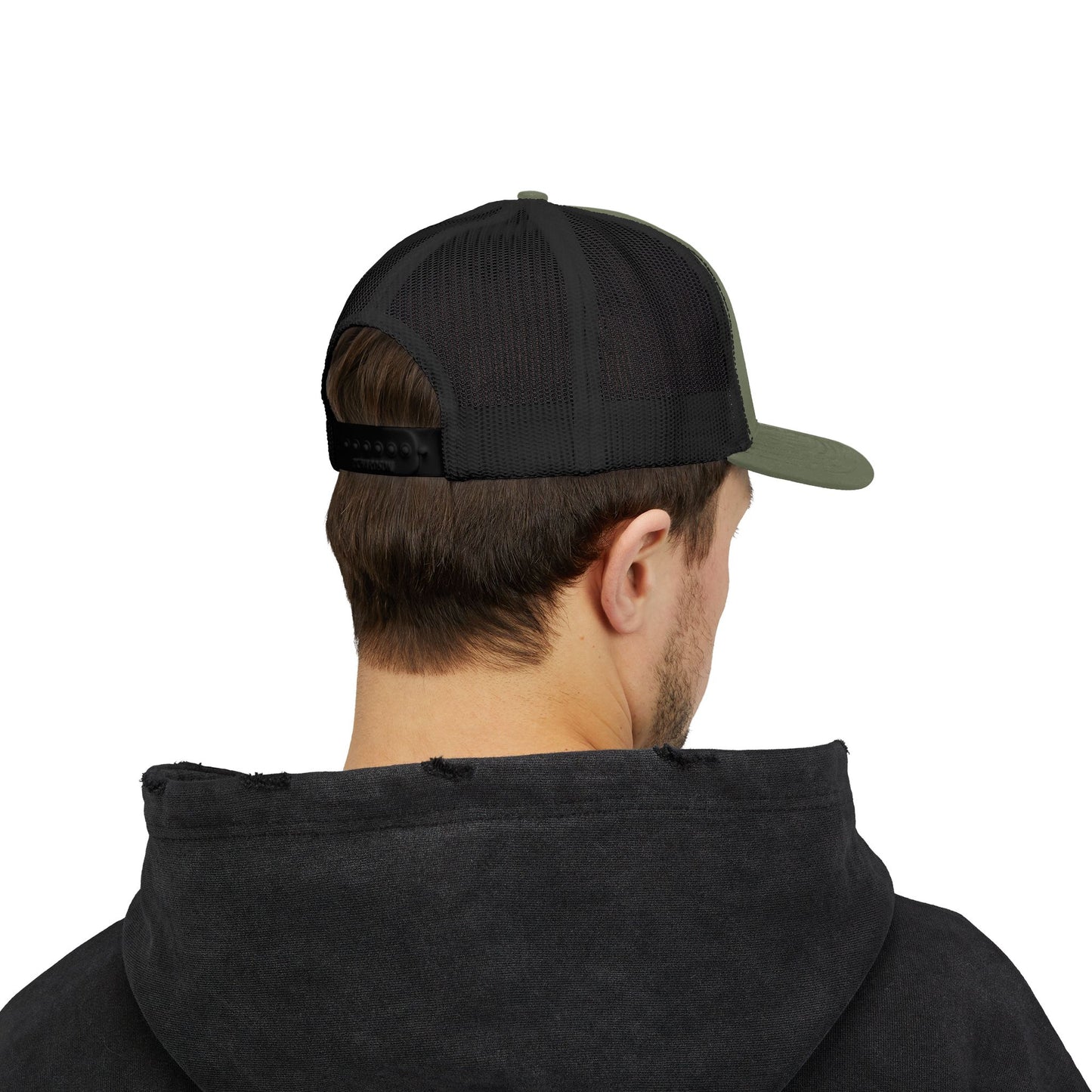 Brooklyn Trucker Cap – Vintage Sequin Patch Snapback