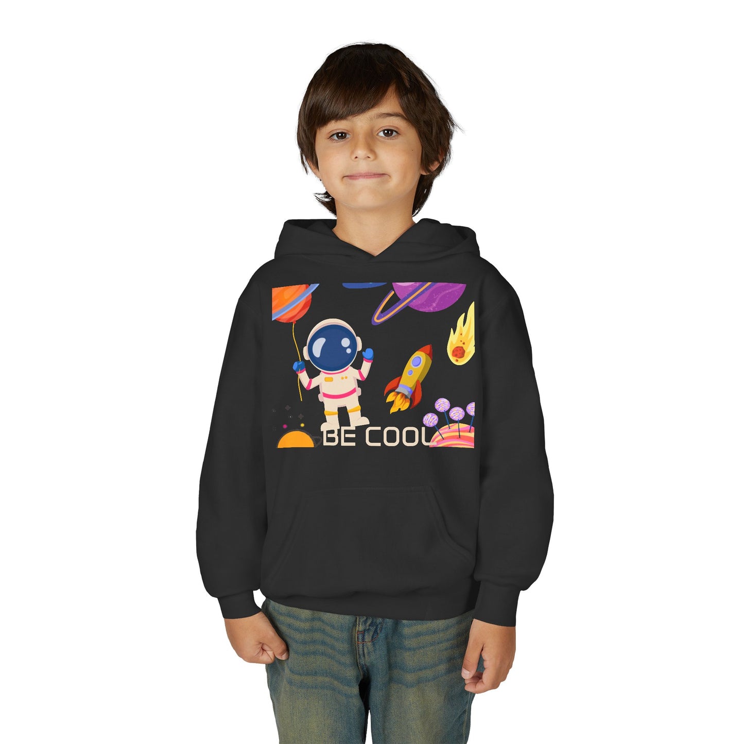 Kids Space Hoodie – Cute Astronaut Rocket Sweatshirt for Boys & Girls - Custom design