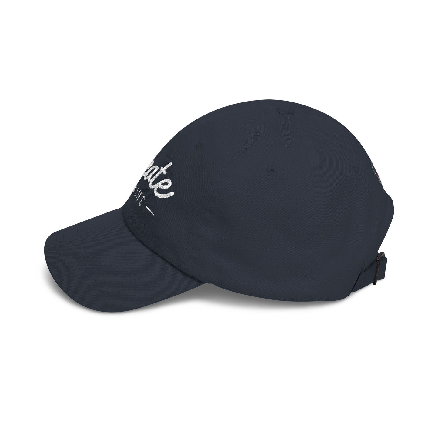 Create New Life — Embroidered White Baseball Cap for Regular Use