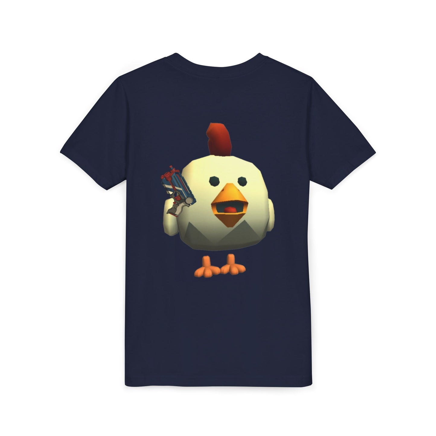 Youth Tee — Cute Chicken Gun Character Kids T-Shirt