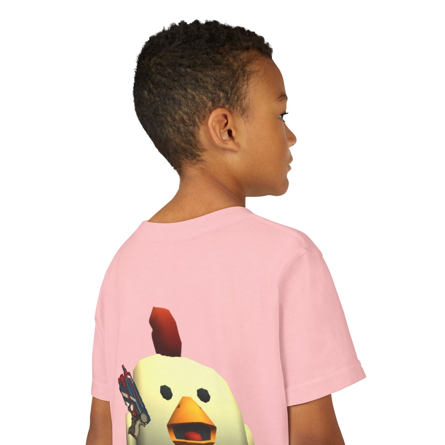 Youth Tee — Cute Chicken Gun Character Kids T-Shirt
