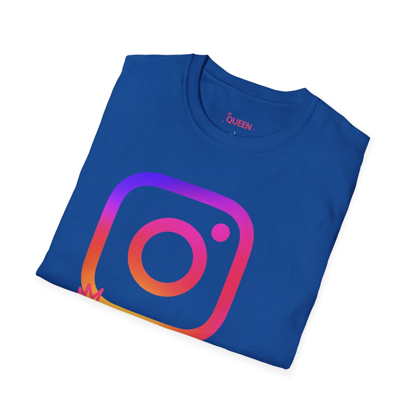 Instagram Queen T-Shirt — "Queen" Social Media Tee with Custom @handle