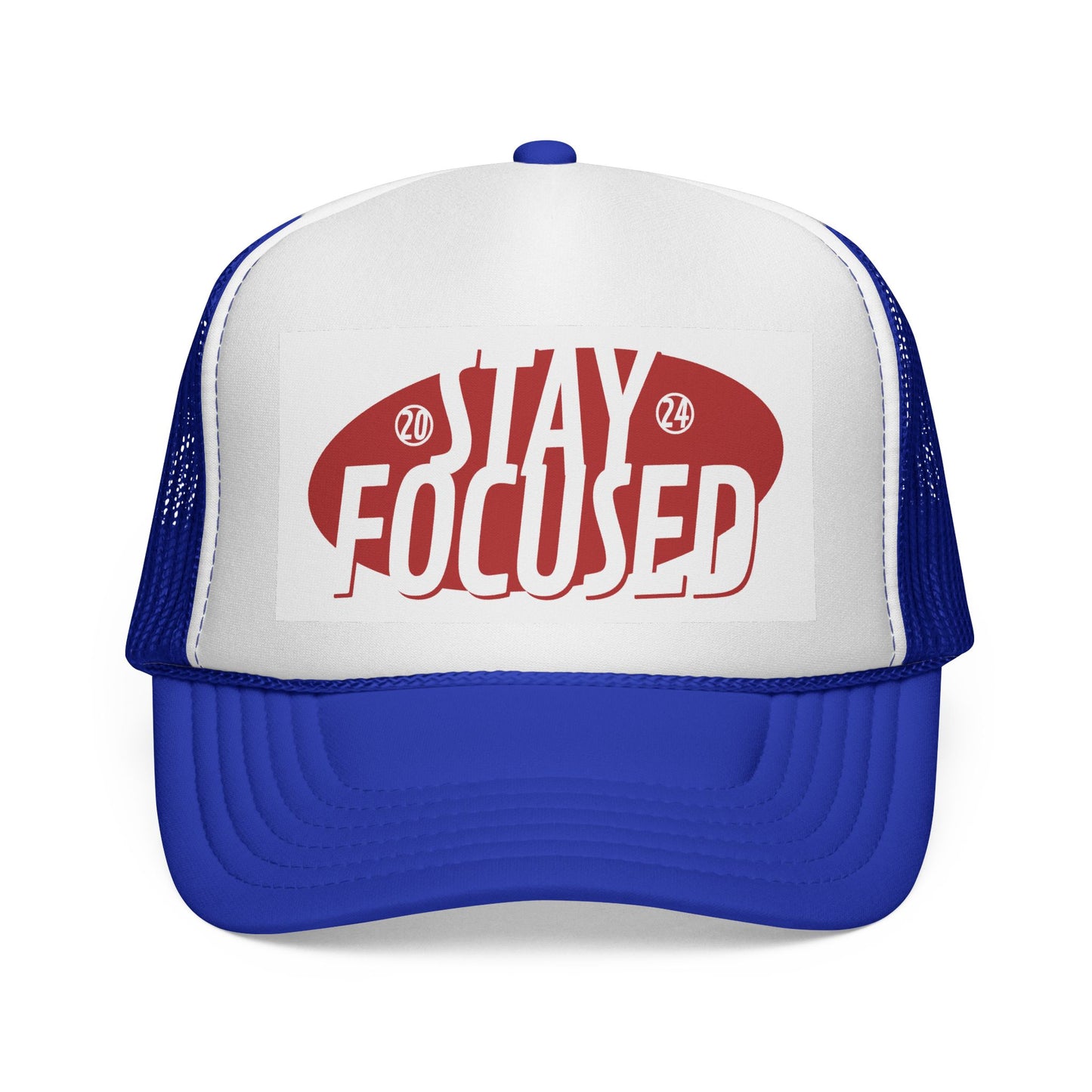 Stay Focused Trucker Cap — Motivational Mesh Hat for Productivity & Daily Wear