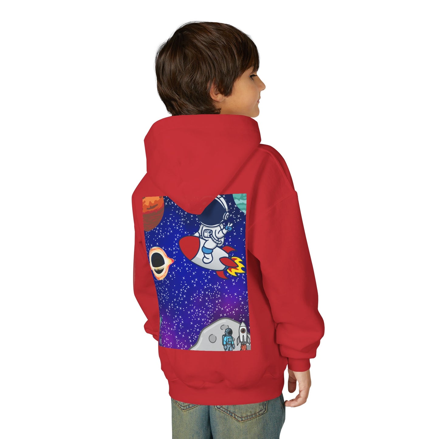 Kids Space Hoodie – Cute Astronaut Rocket Sweatshirt for Boys & Girls - Custom design