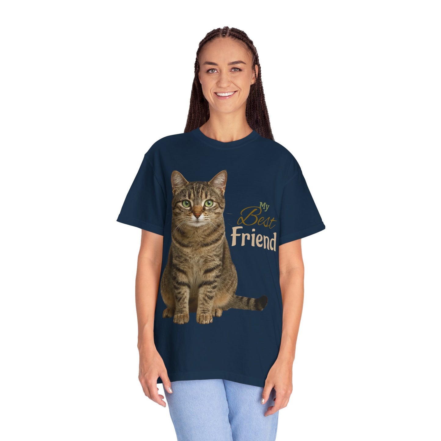 Pet Custom Image and Name Cat, Dog etc “My Best Friend” T-Shirt