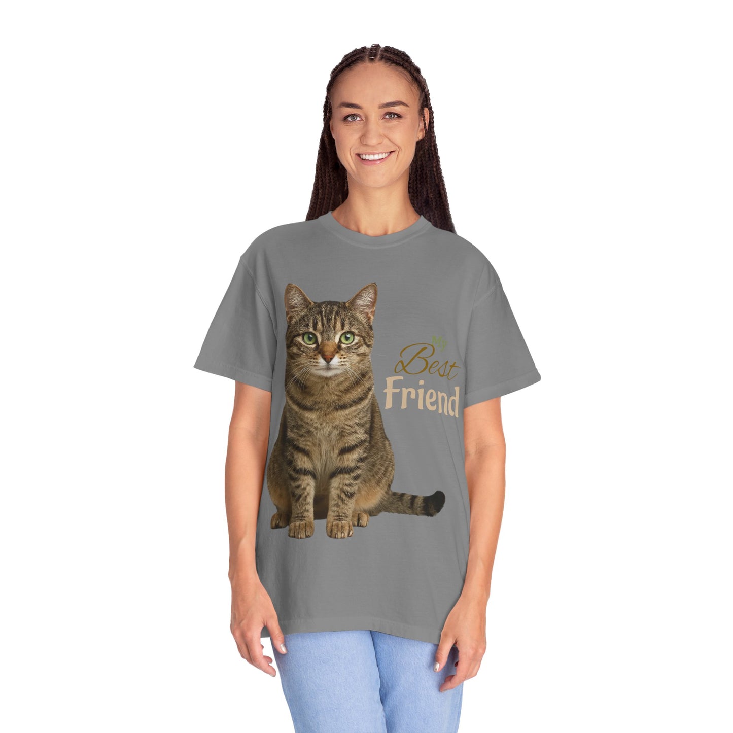 Pet Custom Image and Name Cat, Dog etc “My Best Friend” T-Shirt