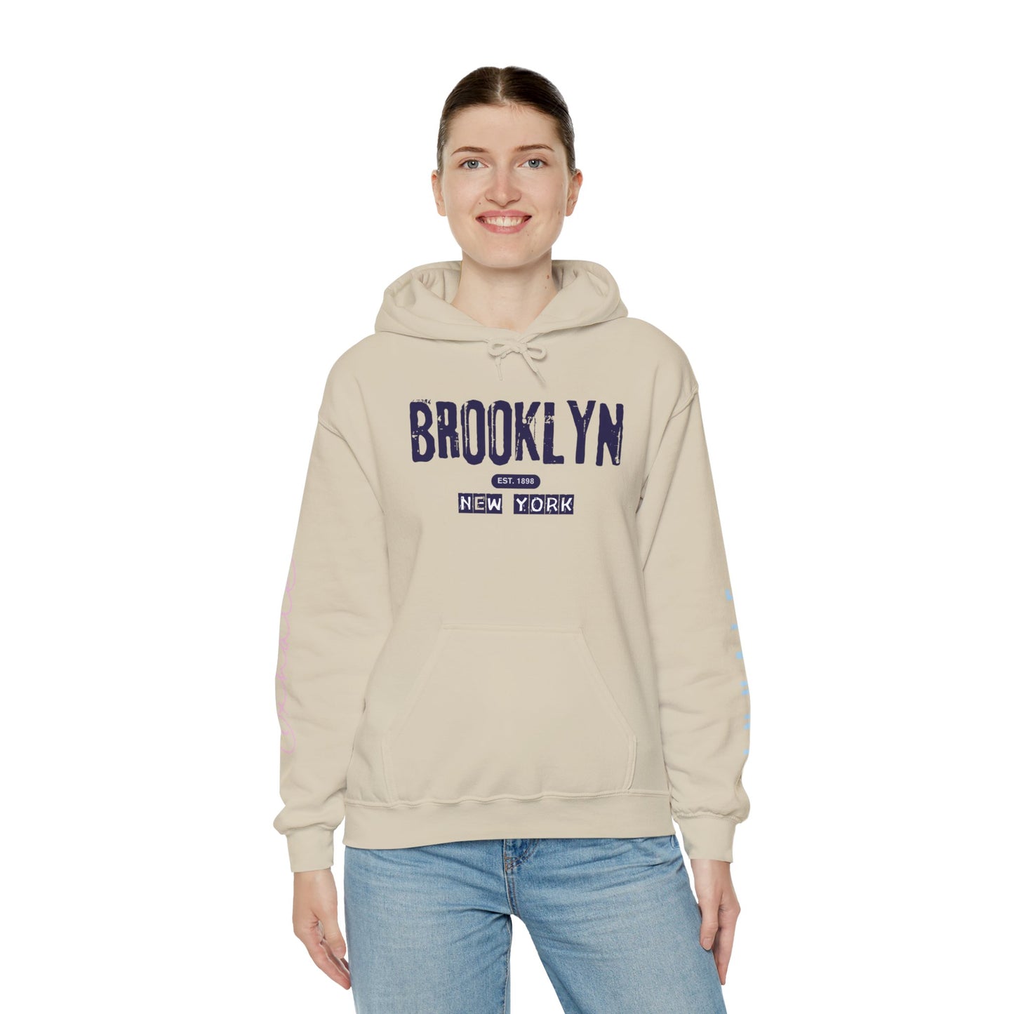 Brooklyn NY Vintage Logo Hoodie — New York City Streetwear Pullover