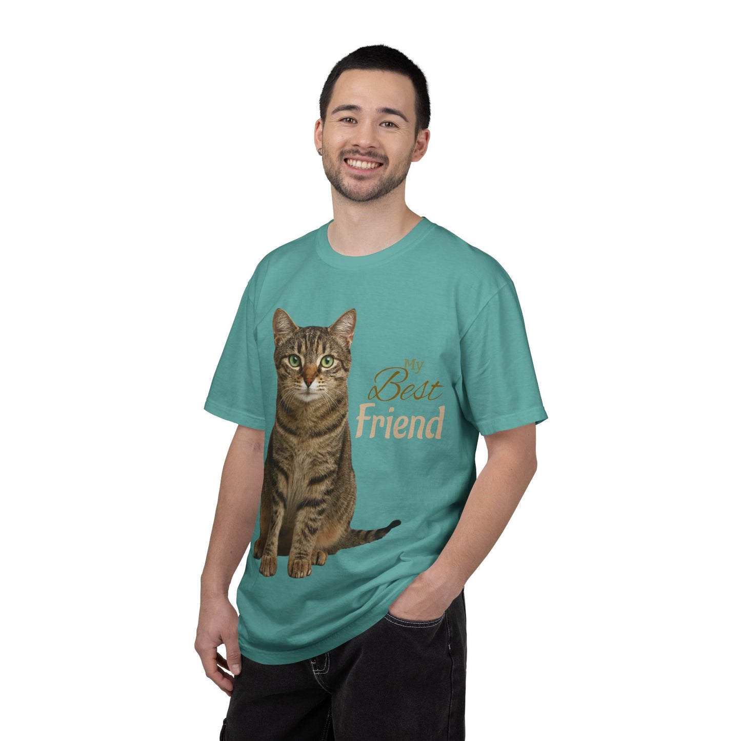Pet Custom Image and Name Cat, Dog etc “My Best Friend” T-Shirt