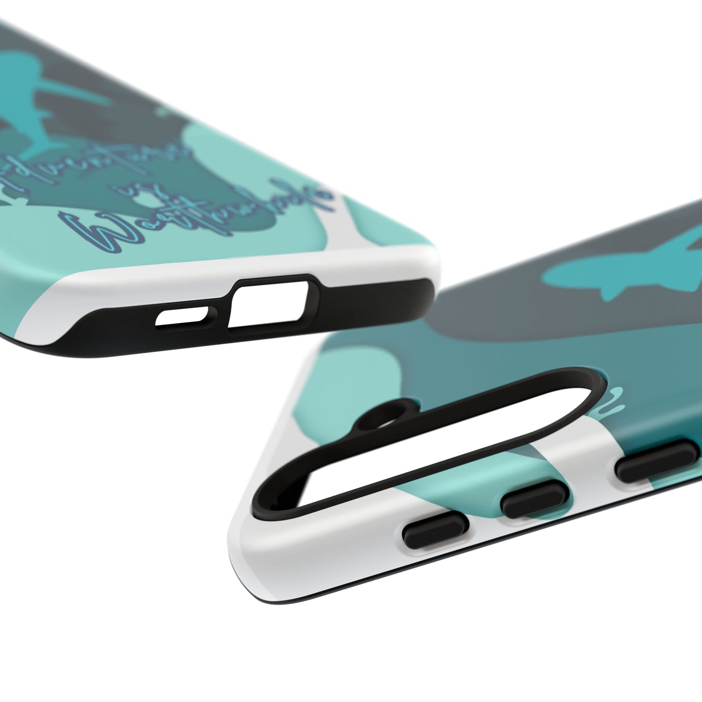 Blue Ocean Phone Case - "Adventure is Worthwhile" Teal Protective Cover