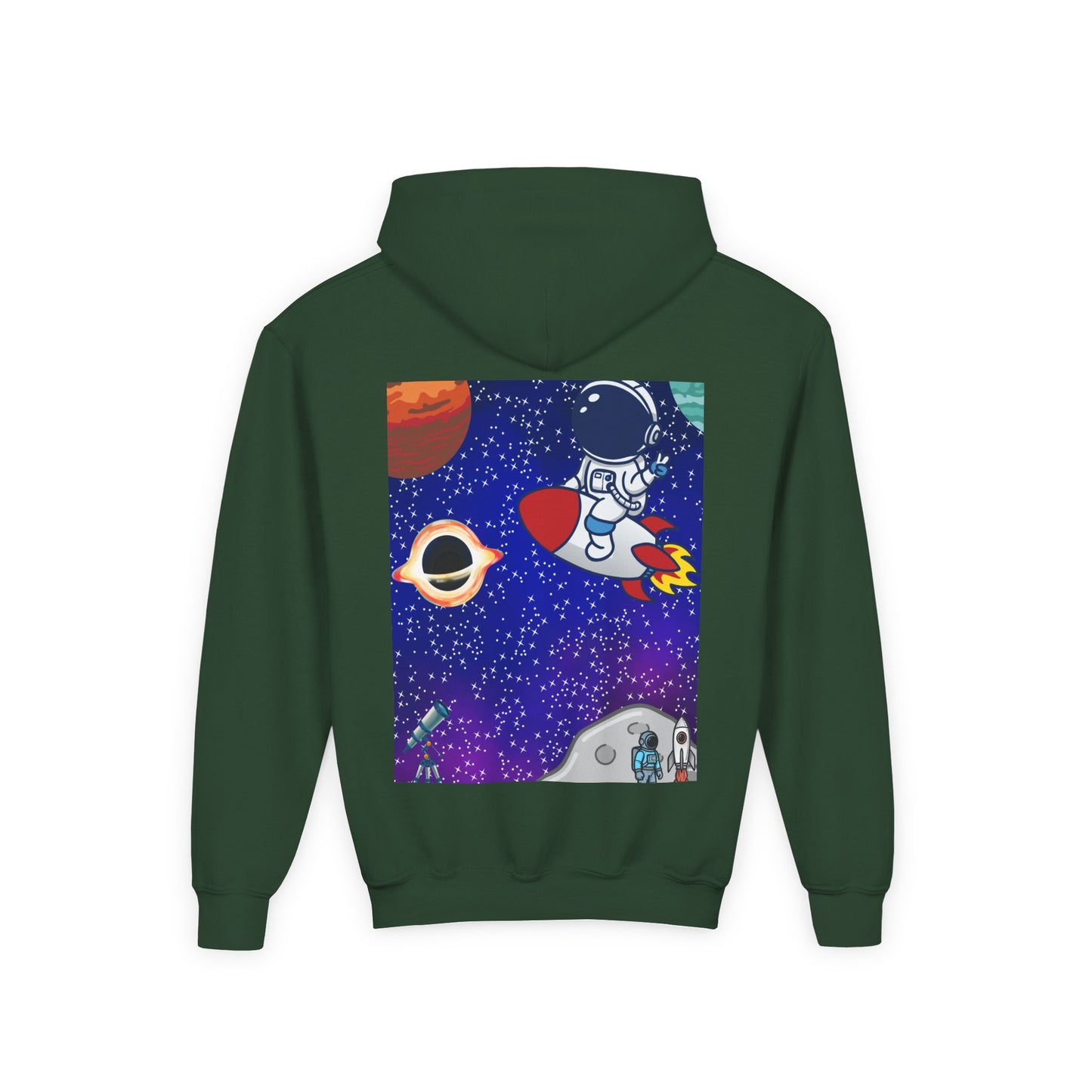 Kids Space Hoodie – Cute Astronaut Rocket Sweatshirt for Boys & Girls - Custom design