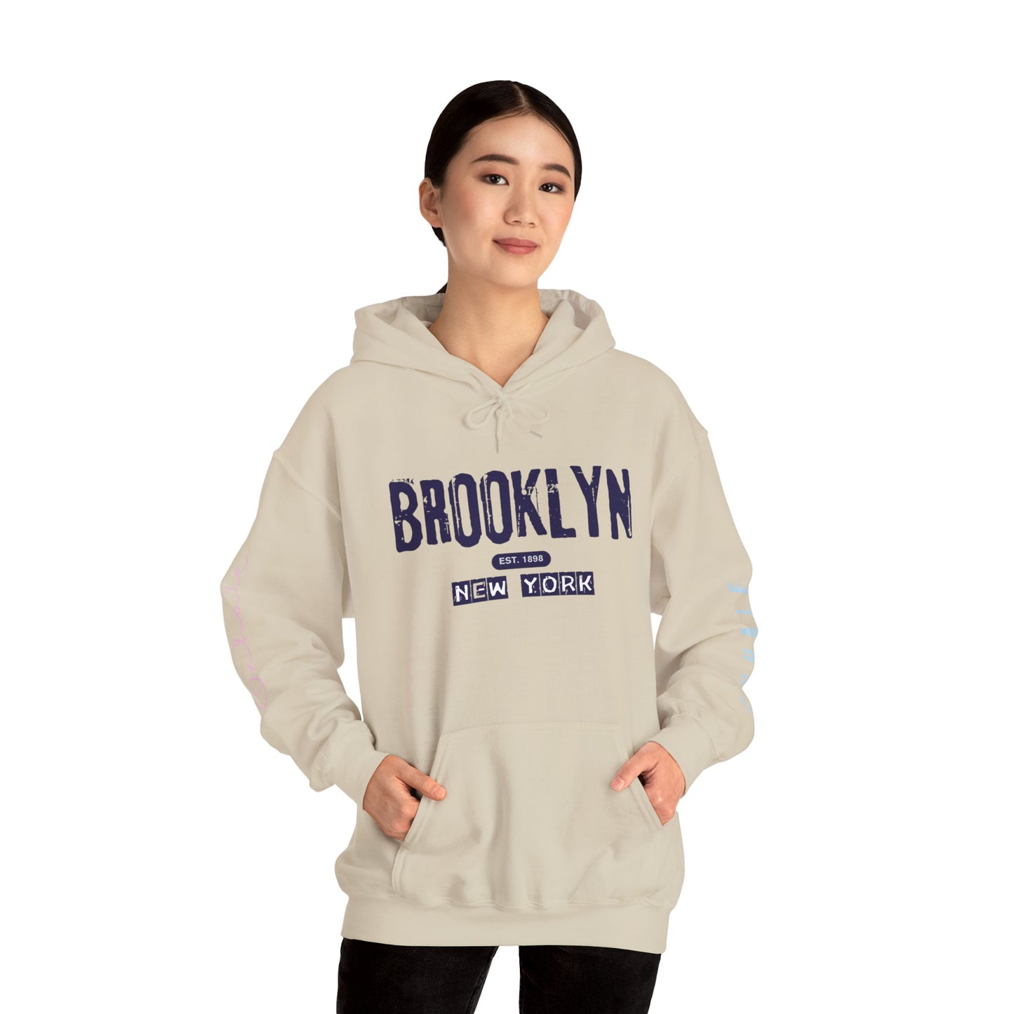 Brooklyn NY Vintage Logo Hoodie — New York City Streetwear Pullover