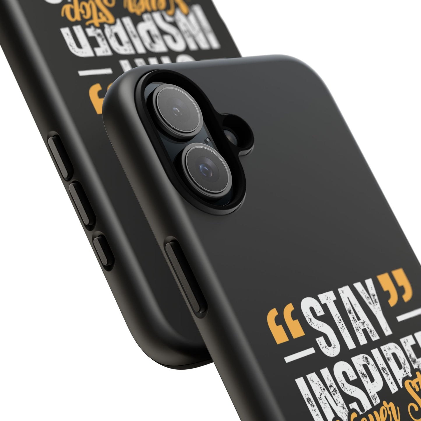 Inspirational Phone Case — “Stay Inspired, Never Stop Creating” Protective Cover